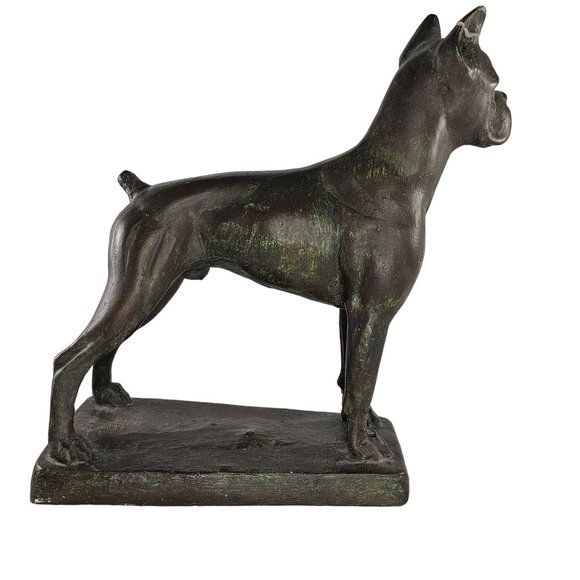 Vintage Austin Productions Boxer Dog Statue *FLAW* *Repaired* - Picture 6 of 16